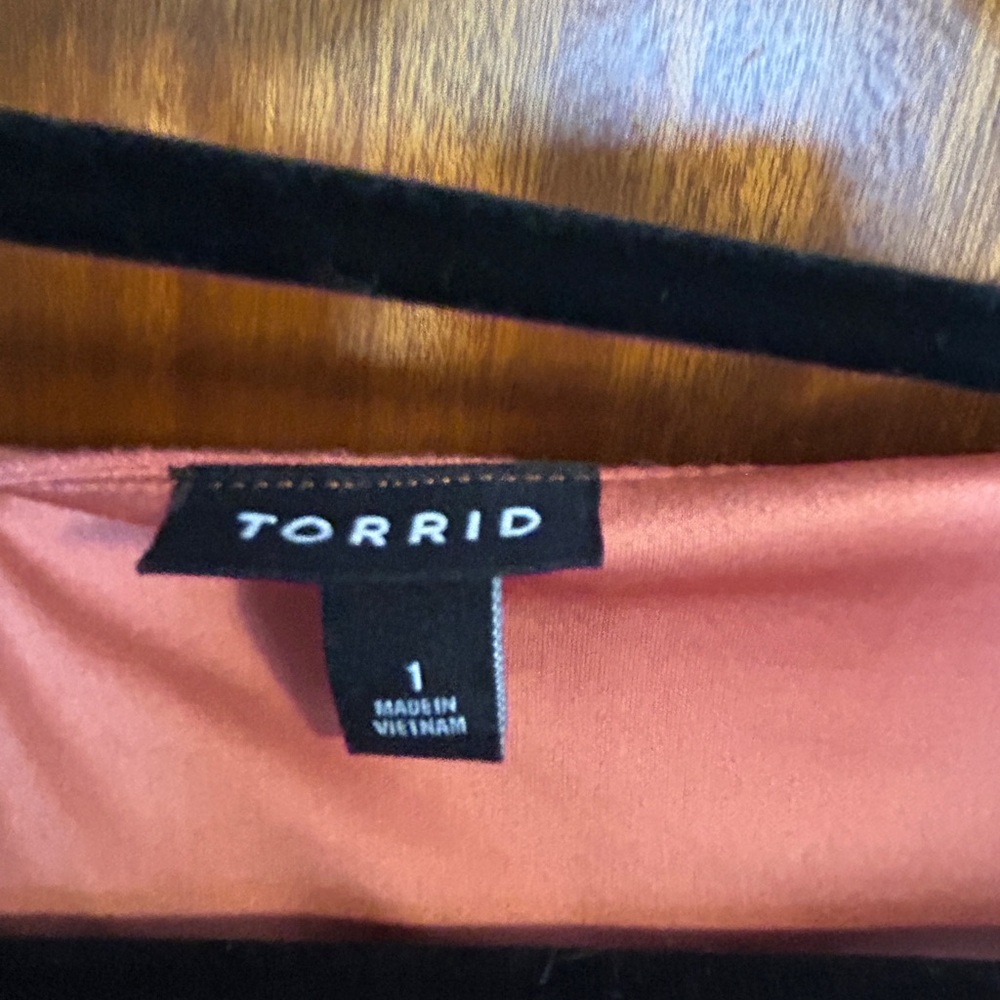 Traditional Long Pink Terracotta Short Sleeved Dress w Pockets & Buttons. Plus - Picture 2 of 6